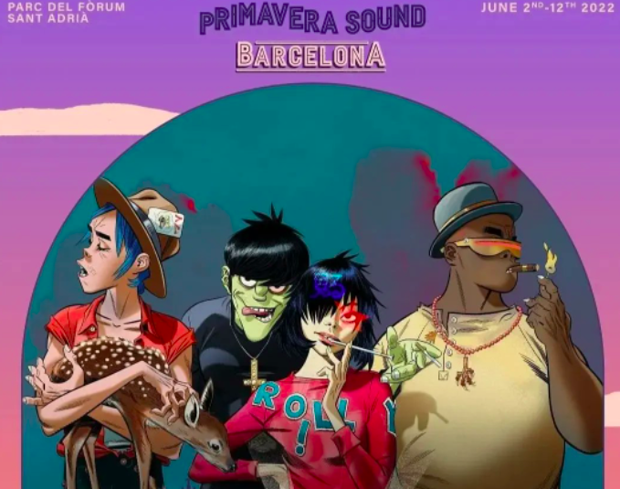 Gorillaz & Mos Def - Stylo @ Primavera Sound 2022 Barcelona 