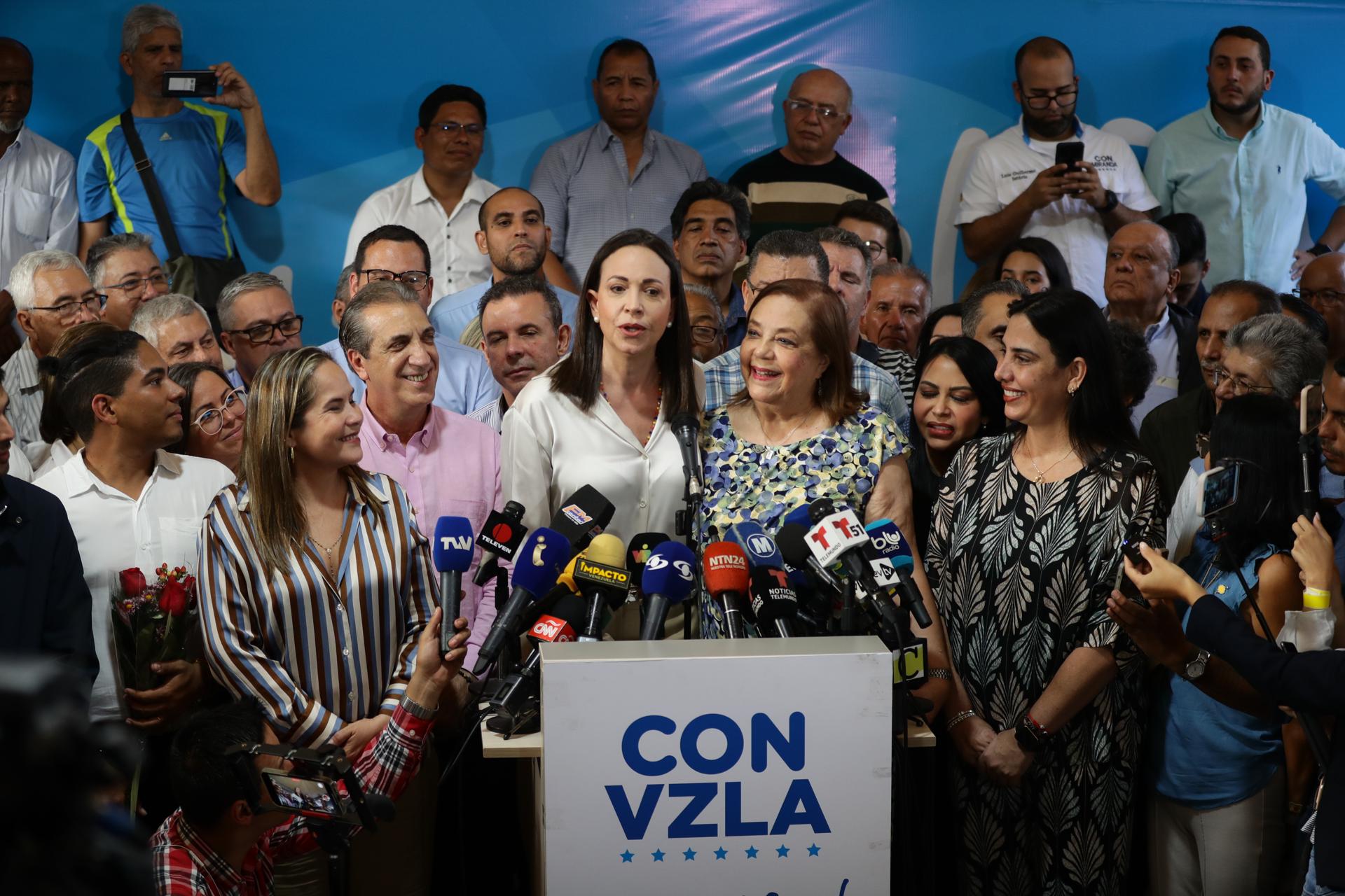 María Corina Machado warns of a maneuver to prevent the registration of her candidate
 – 2024-03-31 13:13:48