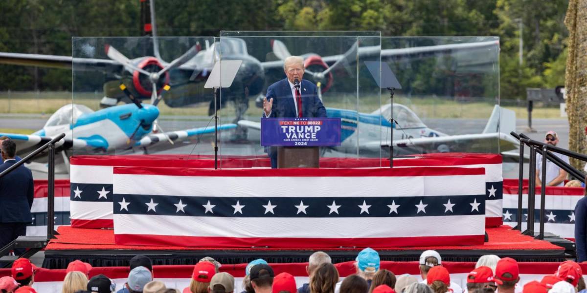 Trump holds his first outdoor rally since the attack
 – 2024-08-25 20:35:01