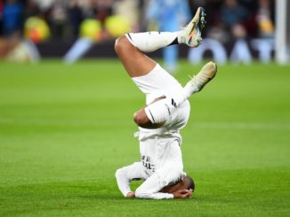 Imagen de Kylian Mbappé en el partido