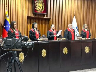 Sala Constitucional del Tribunal Supremo de Justicia (TSJ) de Venezuela, en Caracas, este lunes, 30 de diciembre de 2024. Foto extraída de Notiguaro en X.