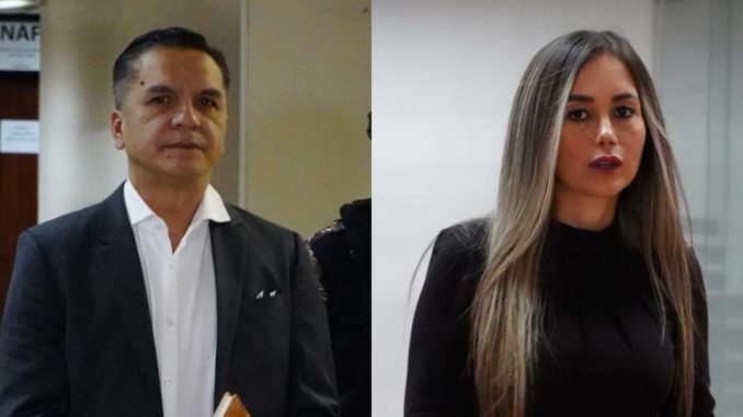 Wilman Terán y Maribel Barreno fueron presidente y vocal del Consejo de la Judicatura, respectivamente. Imagen extraída de Ecuavisa.