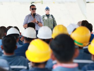 El presidente de la República, Daniel Noboa, en Santa Elena, este jueves, 9 de enero de 2025. Foto extraída de la cuenta de la Presidencia en X.